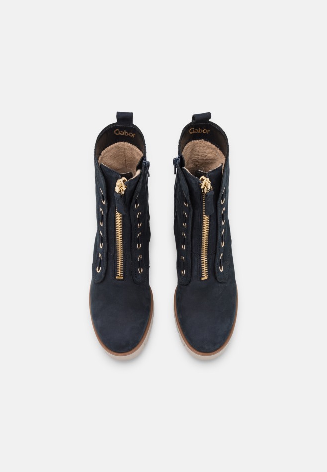 Gabour | Bottines Exclusives à Plateforme Bleu Nuit